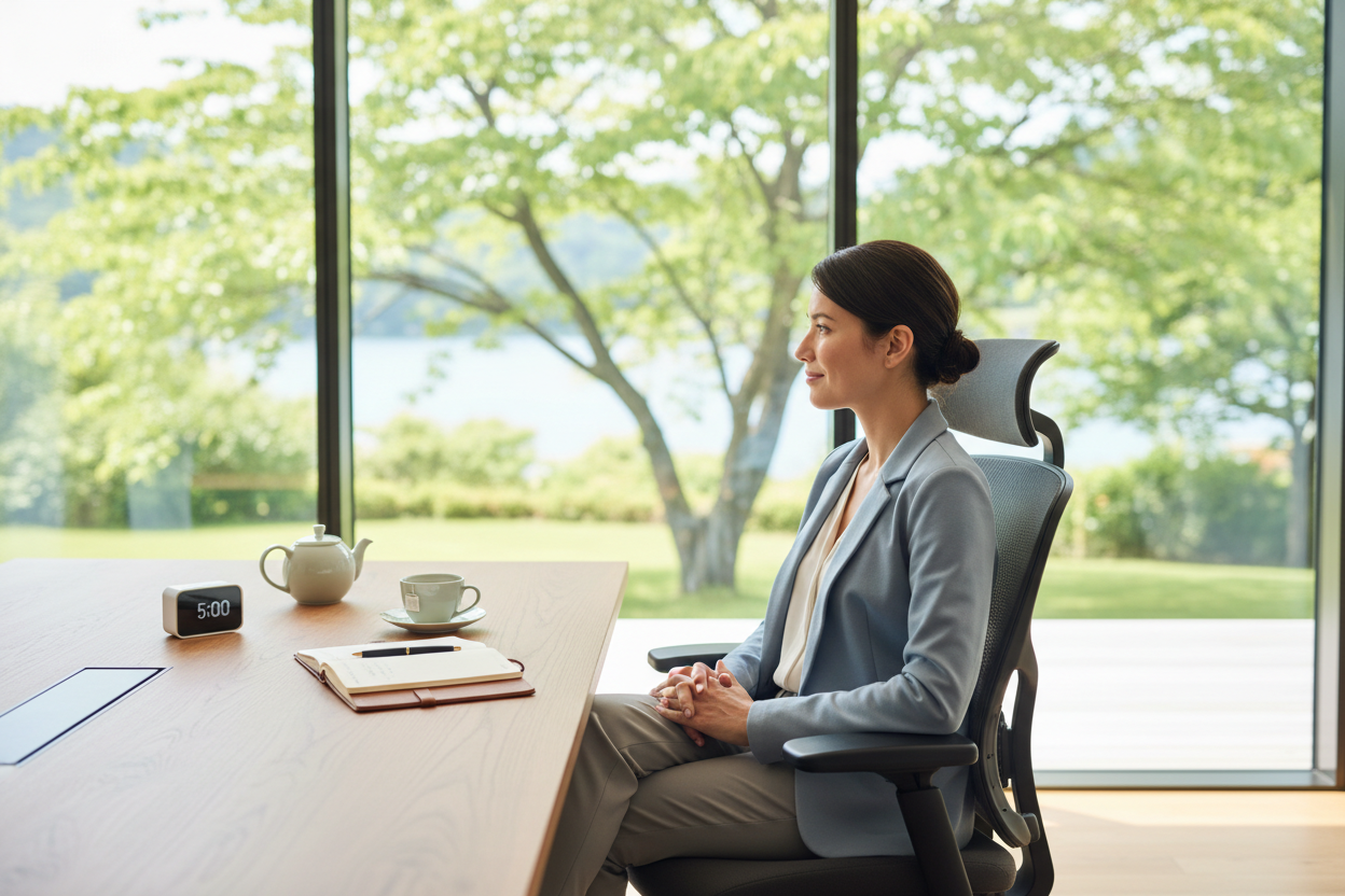 Bewusste Pausen im Arbeitsalltag helfen, Fokus und mentale Energie zu erhalten