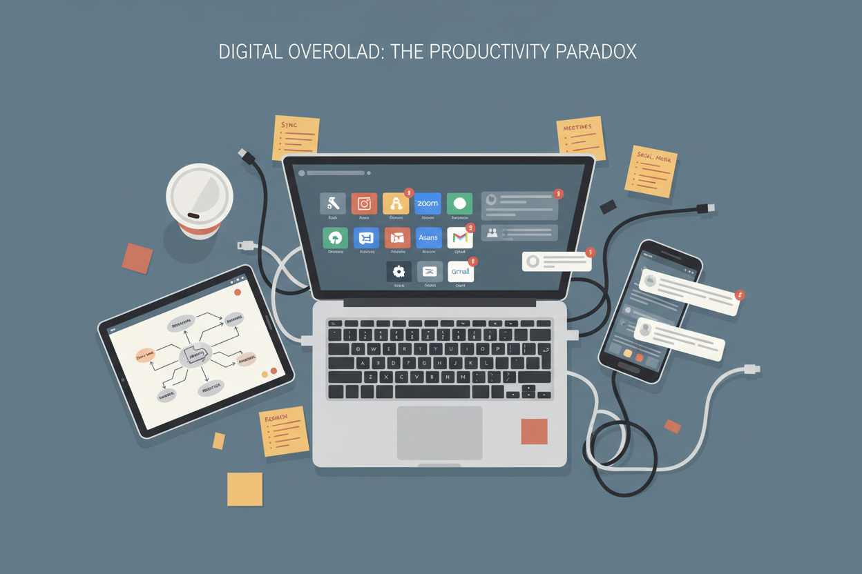 Digitale Tools werden im Arbeitsalltag oft falsch eingesetzt und führen zu mehr Komplexität statt Produktivität