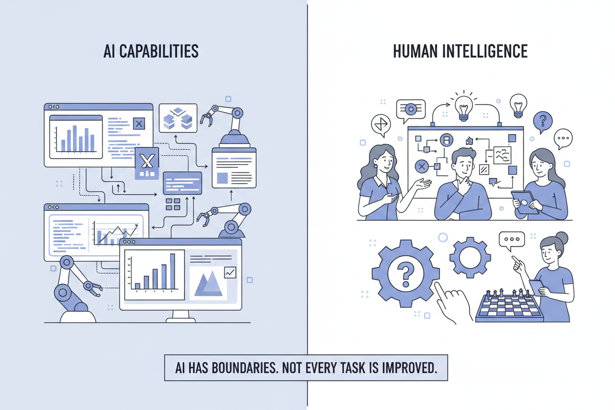 Künstliche Intelligenz hat im Arbeitsalltag klare Grenzen und verbessert nicht jede Aufgabe