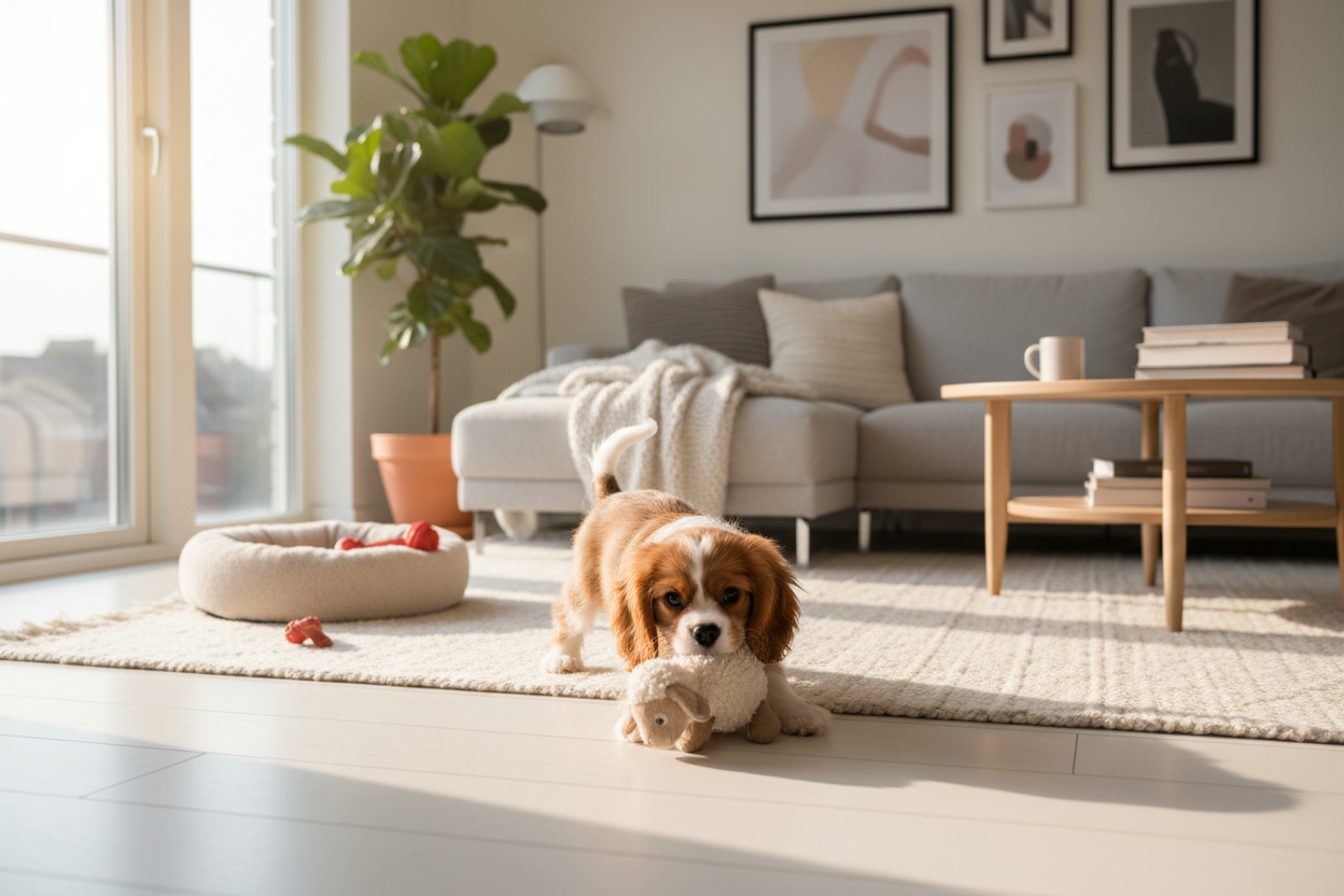 Welpe im neuen Zuhause mit Essentials – Checkliste für eine entspannte Welpen-Erstausstattung