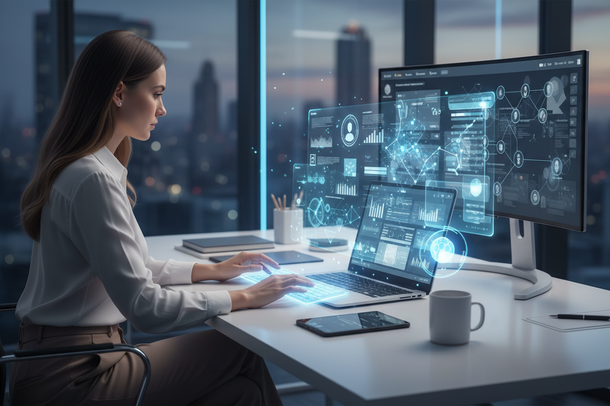 Künstliche Intelligenz wird strukturiert in den Arbeitsalltag integriert und unterstützt tägliche Aufgaben