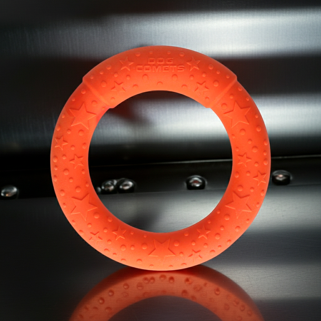 Hundespielzeug Ring aus Gummi von FitStart Pets – praktisches Spielzeug für den täglichen Spielspaß mit dem Hund.