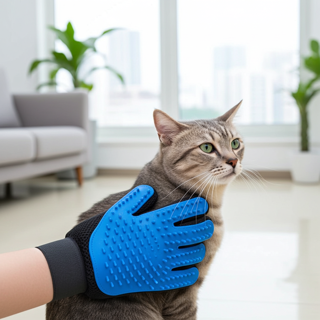 Fellpflegebürste von FitStart Pets – vielseitige Bürste für Hunde und Katzen zur täglichen Pflege.