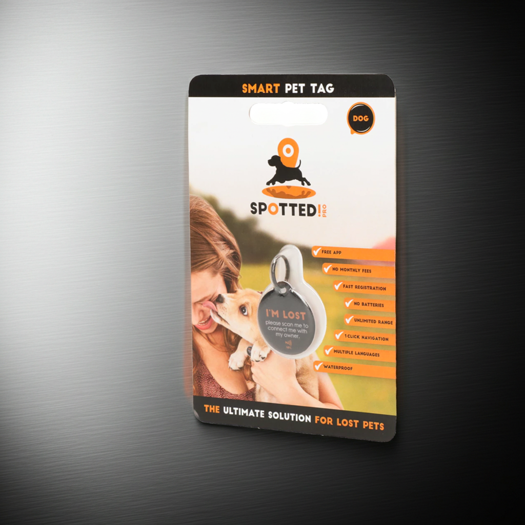 FitStart Pets Basic Pet-Tag für Hund und Katze – kompakter Anhänger zur digitalen Haustier-Identifikation per App.