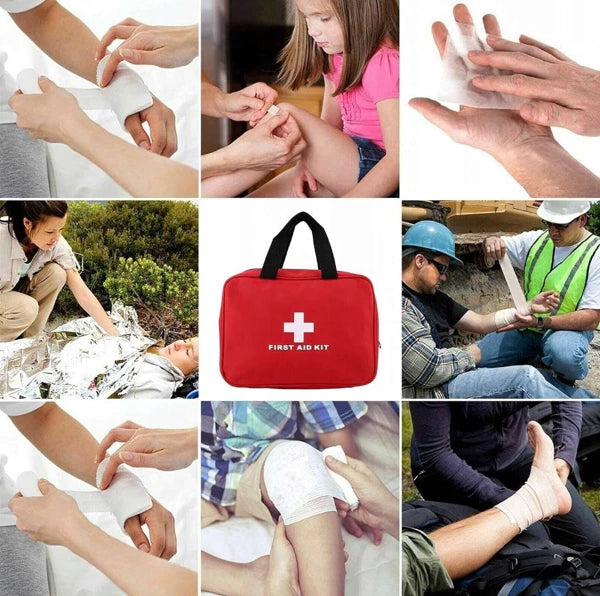 Erste-Hilfe-Set für unterwegs mit Verbandsmaterial – passend für Rucksack, Auto oder Handgepäck