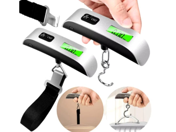 Kompakte Kofferwaage bis 50 kg – FitStart Travel Gepäckgewicht