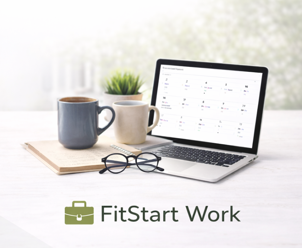 FitStart Group – Bereich Work: Essentials für einen strukturierten, produktiven Arbeitsalltag