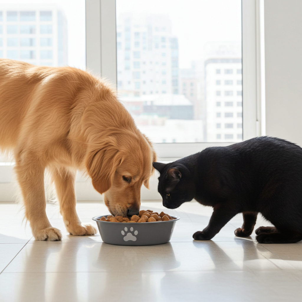 Edelstahl-Napf von FitStart Pets für Hund und Katze – pflegeleichter Futter- und Wassernapf für den Alltag.