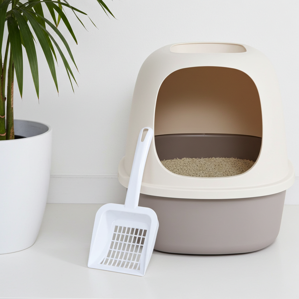 Katzenklo-Schaufel von FitStart Pets – handliches Zubehör zur hygienischen Pflege des Katzenklos.