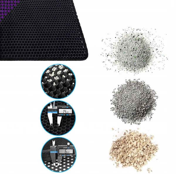 Sauberer Boden dank Streu-Matte für Katzen