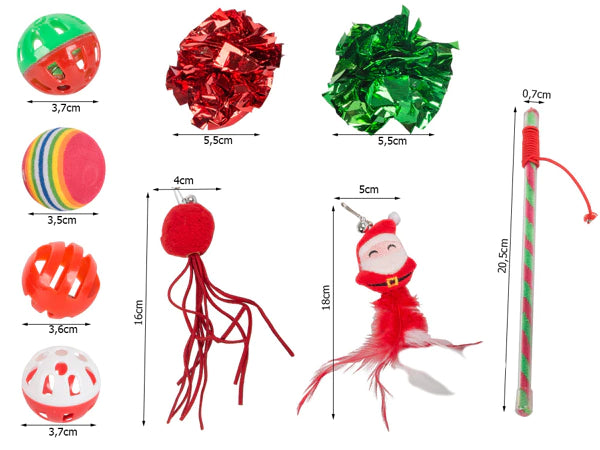 Leichte Spielzeugbälle für Katzen – 9-teiliges Set