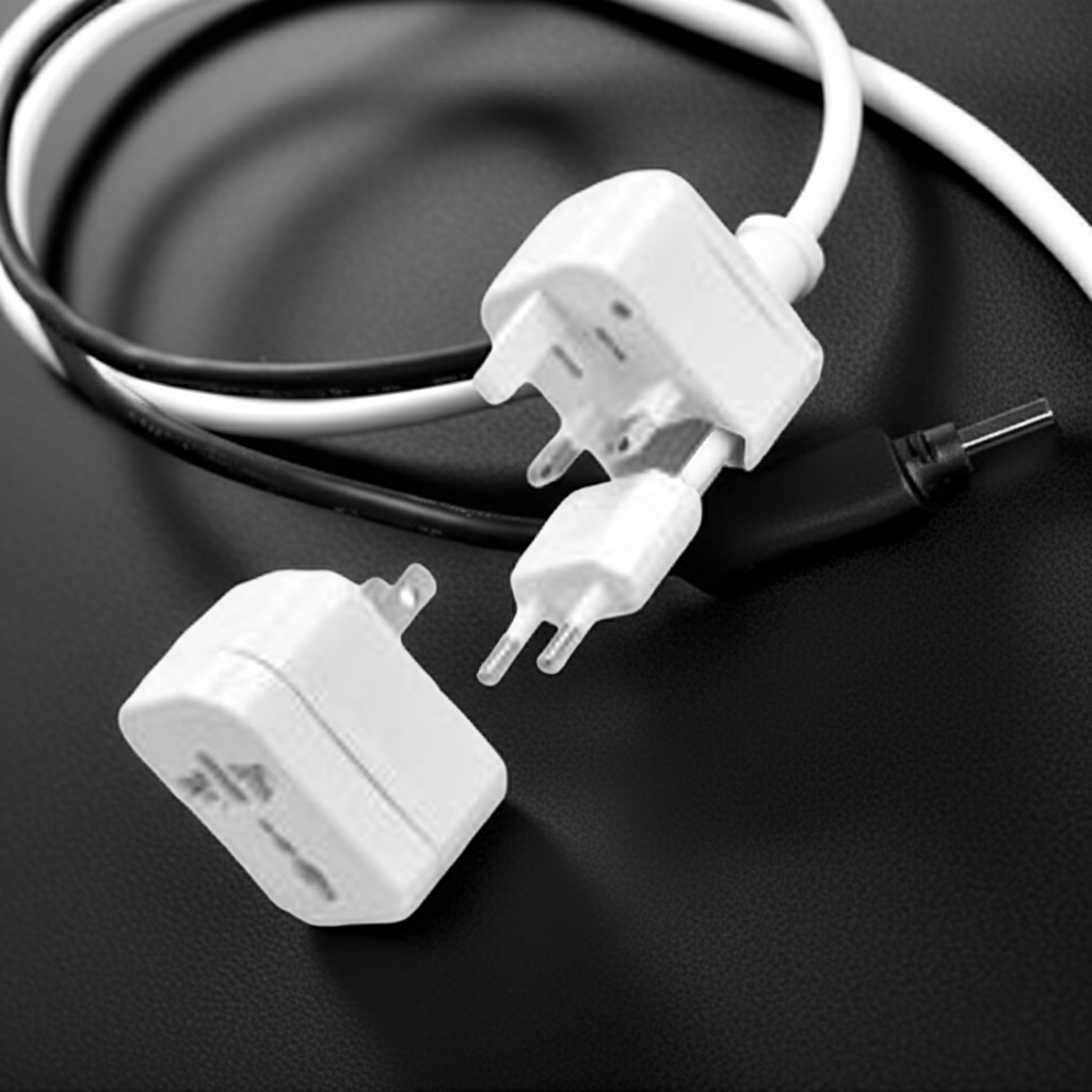 FitStart Travel Comfort Universal-Reiseadapter – kompakter Adapter für weltweite Steckdosen, ideal für Reisen und unterwegs.