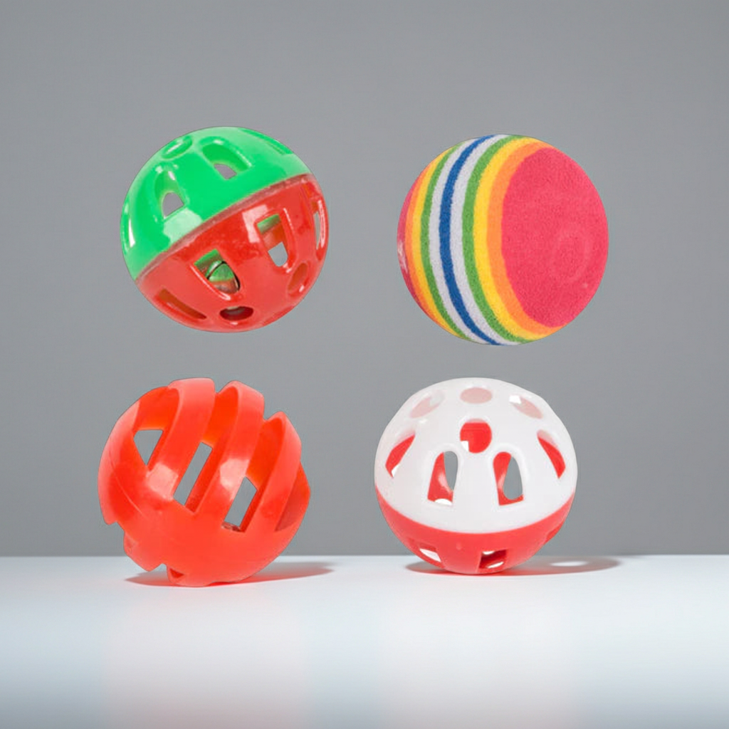 Katzenspielzeug-Ballset mit 9 Spielbällen für Katzen