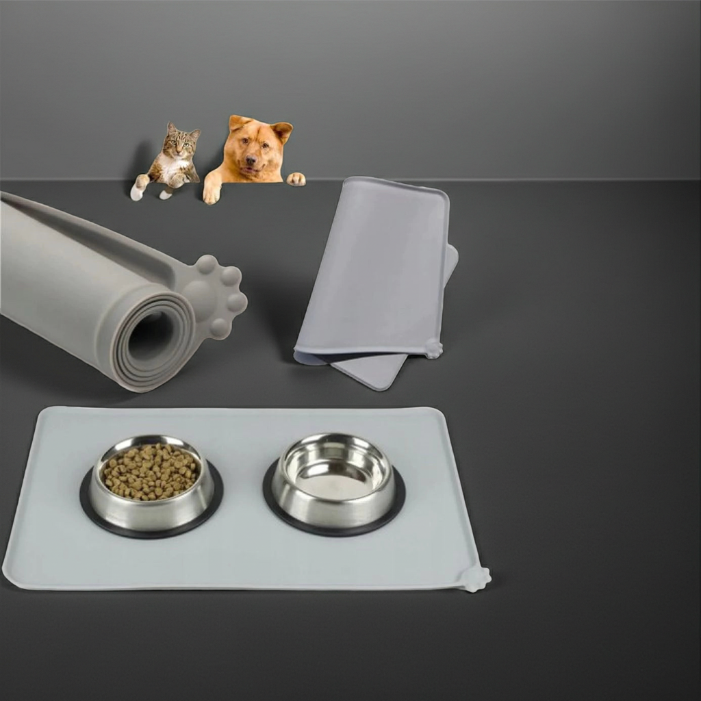 FitStart Pets Hund & Katze Basic Napfunterlage – rutschfeste Unterlage für Futter- und Wassernäpfe im Alltag.