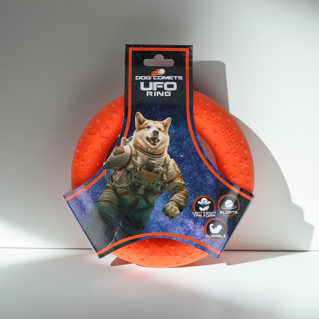 FitStart Pets Hund Basic Spielzeugring aus Gummi – robuster Spielring für Hunde zur aktiven Beschäftigung.