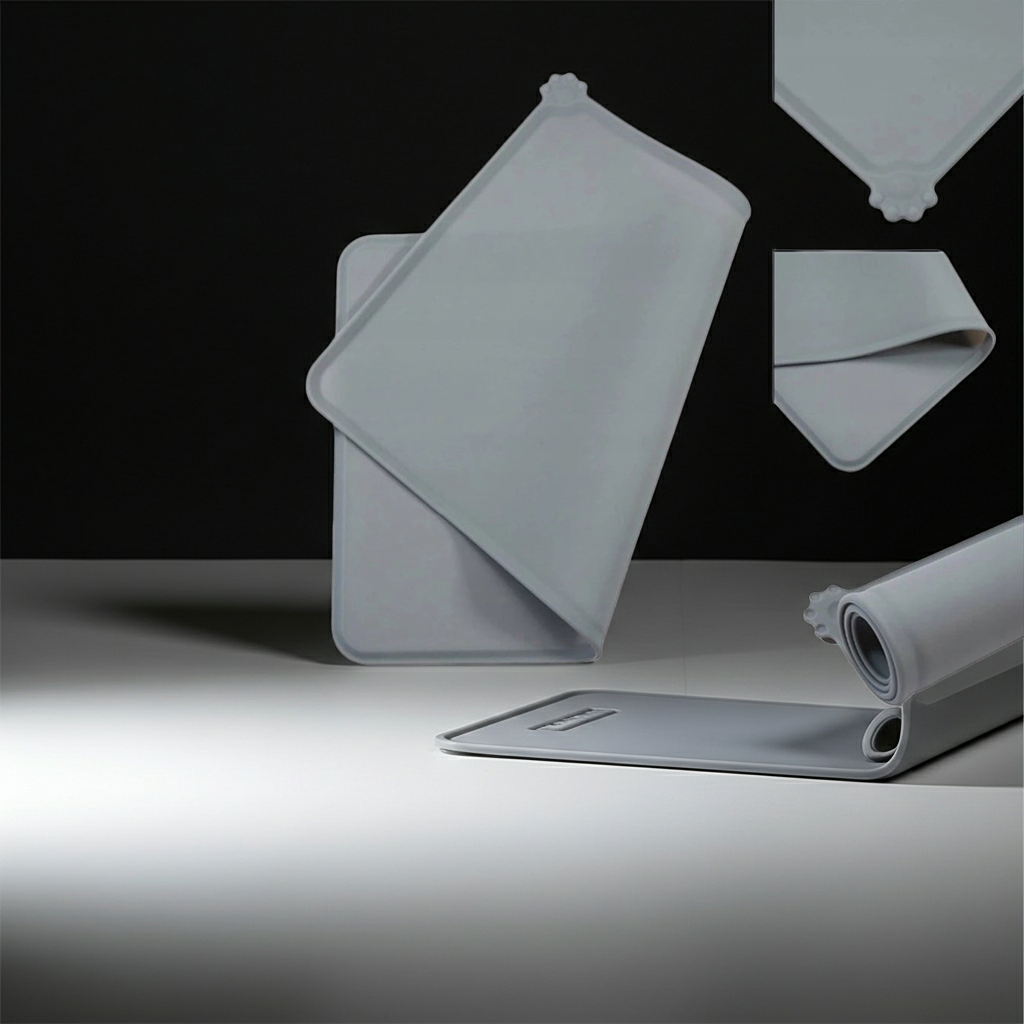 Napfunterlage von FitStart Pets – rutschfeste Unterlage für Hunde- und Katzennäpfe im täglichen Gebrauch.